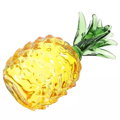 Buy Small Crystal Pineapple Statue Living Room Tabletop Crystal Pineapple Ornament • 9.48£
