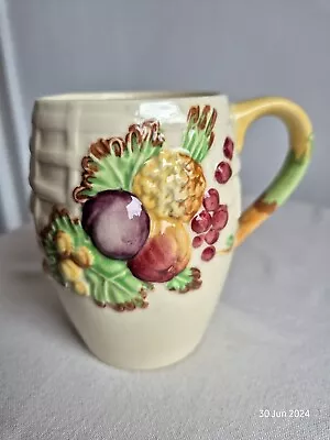 Buy Vintage A.J.Wilkinson Royal Staffordshire Pottery Mug In Cream/Fruit Design VGC • 4£
