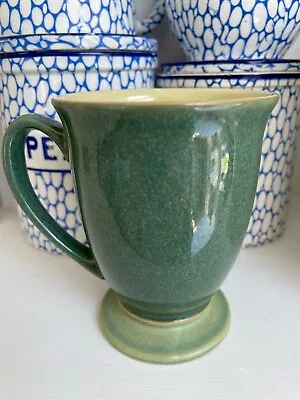 Buy Denby Pottery Green CALM Footed Mug Stoneware Excellent Condition • 9.99£