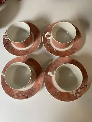 Buy Villeroy & Boch China Siena Pattern Cup & Saucer Set Of 4 Beautiful • 24£