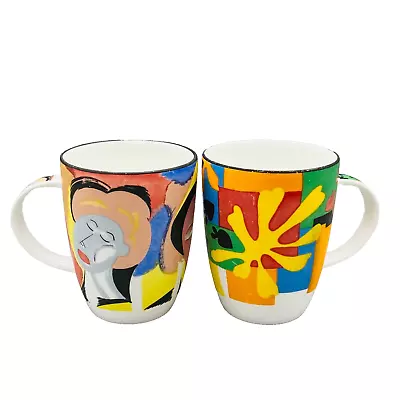 Buy 2x Hudson Middleton Mugs Fine Bone China Inspired By Picasso & Matisse • 9.95£