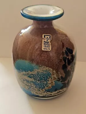 Buy Vintage Mdina Art Glass Vase 5.5-inch Tall Perfect Condition  • 22.99£