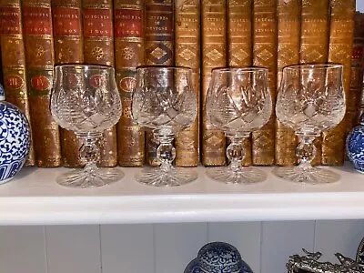 Buy Set 4 Vintage Lead Crystal Glasses Waterford 4.25  Snifter Brandy Whiskey Scotch • 99.99£