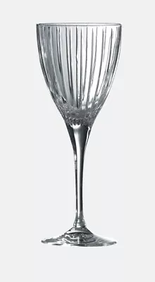 Buy 6 X Royal Doulton Crystal Wine Glasses In Linear Pattern RRP £105 • 46.99£