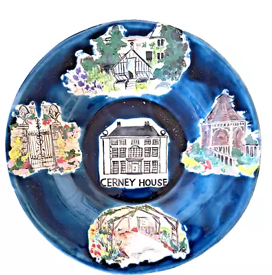 Buy Studio Pottery Platter By Ann Kelly Illustrating Cerney House & Garden Cotswolds • 27£