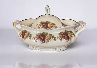 Buy Wren China Tureen White Country Roses Decoration Staffordshire Made In England • 25£