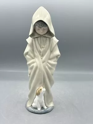 Buy LLADRO Nao Boy In Hooded Cloak With Dog FIGURINE • 39.95£