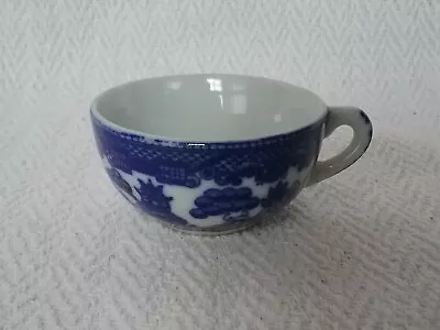 Buy Antique Miniature Dolls Blue And White Willow Pattern China Tea Cup • 10.50£