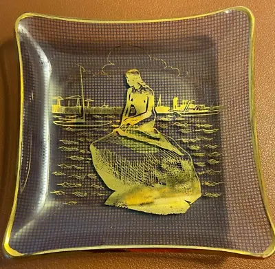 Buy Mermaid Svend Jensen Danish Glass MCM Denmark Rock Sea Village Boat Trinket Dish • 11.18£