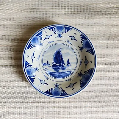 Buy Royal Delft Porceleyne Fles Signed Handpainted Wall Plate Koninklijke 14  Cm Vtg • 55.92£