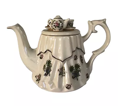 Buy Vtg Paul Cardew Portmeirion Decorative Garden Tea Party Teapot Limited Ed 3/2002 • 40.06£