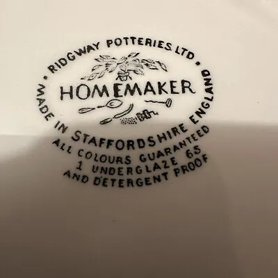 Buy Ridgeway Potteries 'Homemaker' 2x 7” Soup Bowls Both CHIPPED • 12£