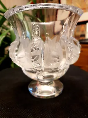 Buy Lalique Stunning  Dampierre Vase Birds/vines Signed Excon • 225£