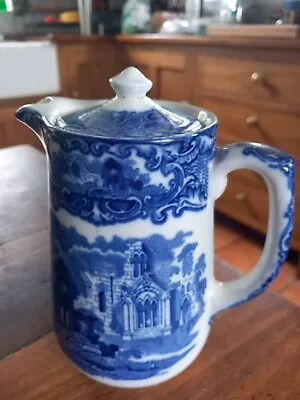 Buy Vintage George Jones & Sons Abbey 1790 Blue & White Coffee Pot / Water Jug • 9.99£