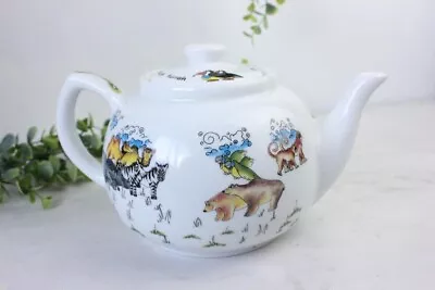 Buy Paul Cardew Vintage Teapot Noah’s Ark Design White • 21£