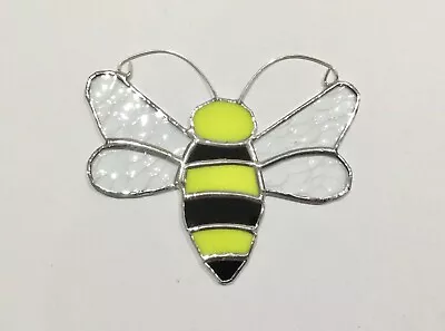 Buy Stained Glass Bee. Tiffany Style. Hand Made. Suncatcher, Window Decoration. • 8£