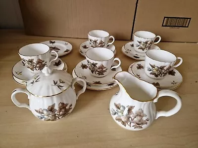 Buy 5 X Vintage Royal Worcester Dorchester Cups ,Saucers & Side Plates, Sugar Bowl , • 25£