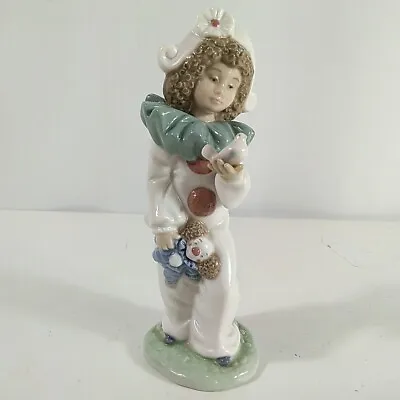 Buy Nao Lladro Pierrot Clown Bird In Hand Standing Figure • 17.93£