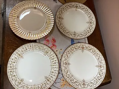 Buy Paragon Stunning Golden Adam 4 X 9”  Plates • 20£