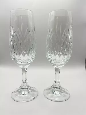 Buy Collection Of Lovely Cut Glass Glasses - Champagne, Wine & Tumbler • 10£