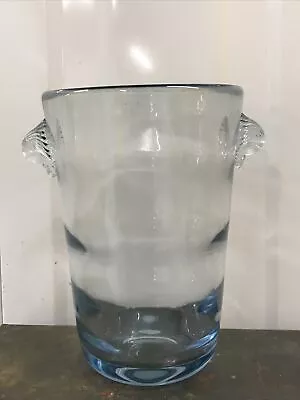 Buy Vintage Holmegaard Art Glass Ice Bucket Pale Blue 16cm  • 20£