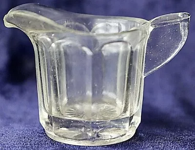 Buy Vintage Crown Crystal Glassware Depression Creamer Sauce Jug 5.5 Cm High 75ml • 6.09£