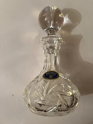 Buy Bohemia Hand Cut Lead Crystal Perfume Bottle • 4.99£