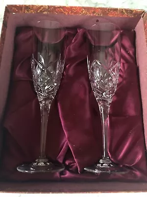 Buy Royal Doulton Crystal  HELLENE  Champagne Glass / Flute - 21cms (8-1/4 ) • 40£