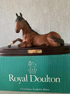 Buy ROYAL DOULTON HORSE SPIRIT OF PEACE ON BASE No. DA 63B BROWN MATT PERFECT BOXED • 59£