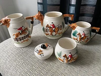 Buy Fox Hunting Antique Teapot Set By Poole Pottery (PPC) • 17.50£