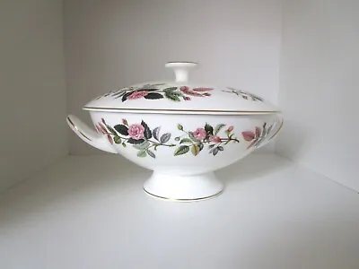 Buy Wedgwood Hathaway Rose Covered Vegetable Dish / Tureen Excellent Condition • 16.99£