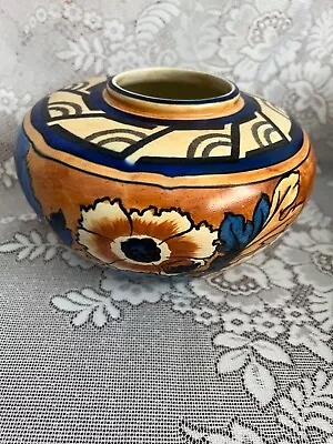Buy Bursley Ware Squat Vase Designed By Charlotte Rhead 1793 Pattern 1920s Very Good • 75£
