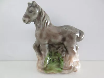 Buy Vintage Wade Whimsie GREY SHIRE HORSE / HEAVY HORSE Set 6 (1975-1984) • 5.99£