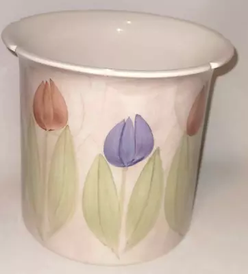 Buy Vintage Jersey Pottery Planter Tulip Design Plant Pot Ceramic Hand Painted • 19.99£