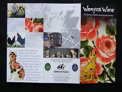 Buy Rare 2009 Scottish Wemyss Griselda Hill Pottery Ceres Fife Advertising Leaflet • 8£