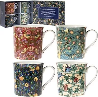 Buy Set Of 4 Fine China Coffee Mugs Tea Cups-Designs Inspired By Various Artists • 18.99£