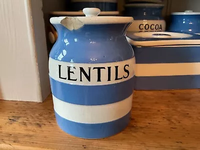 Buy TG Green Vintage Cornishware Lentils Jar 11.5cm Old Church Stamp Please Read • 20£