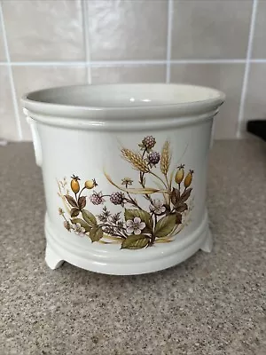 Buy St Michael Harvest Planter Ceramic Vintage M&S Footed Floral Autumn Plant Pot  • 4.99£