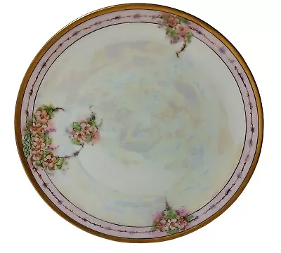 Buy Antique Thomas Hand Painted Signed Floral Plate Bavaria Germany 9 In SEE • 17.70£