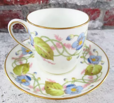 Buy Vintage Cauldon England Floral Demitasse Cup & Saucer Set Fine Porcelain • 7.45£