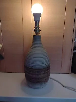 Buy Vintage KP Pottery Large Lamp Mid Century 1970's Broadstairs Textured Modernist • 80£