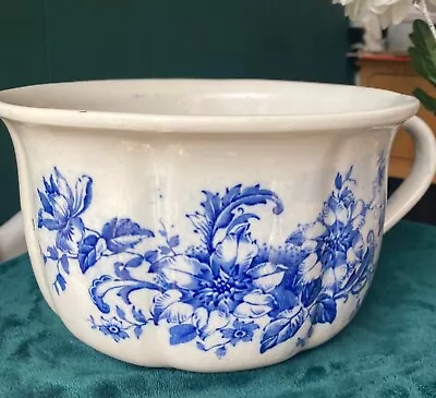 Buy Antique Staffordshire Aynsley Pottery 1873 Flow Blue & White Chamber Pot Fashoda • 53.75£