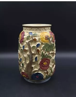 Buy 2x H.J Wood Indian Tree  Hand Painted Antique Vases  • 59.99£