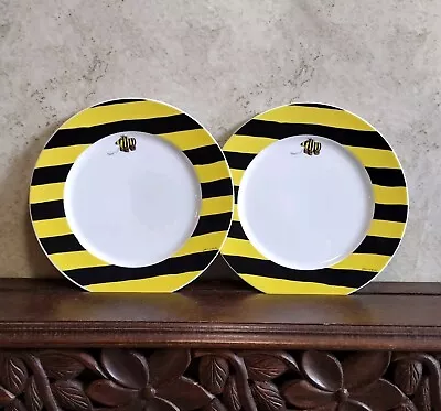 Buy Thomas By Rosenthal Janosch Plates Yellow Black Tiger Duck Toy Germany Set Of 2 • 26.09£