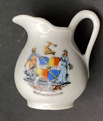 Buy BIRMINGHAM - Crested China Jug Pitcher Coat Of Arms Handled Expats Gift • 9.47£