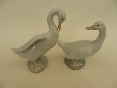 Buy NAO By Lladro Pair Of Geese Figurines. • 19.50£