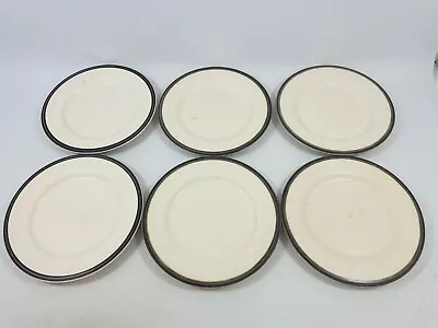 Buy Vinatge Kiln Craft Brown Side Plates X 6  1970s Tableware • 14.95£