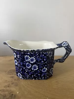 Buy Burleigh Ware Calico Blue Octagonal Jug • 28£