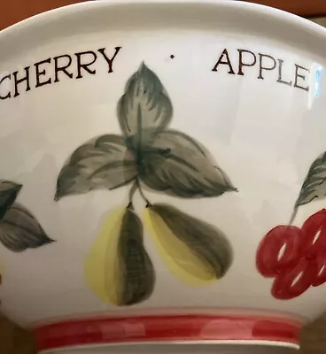 Buy Laura Ashley  Handpainted Apple/Pear/Cherry Large Bowl (25 X 9 Cm) • 6.99£