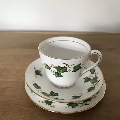Buy Colclough  Bone China Ivy Leaf Pattern Trio Teacup, Saucer  And Cake  Plate • 4.95£